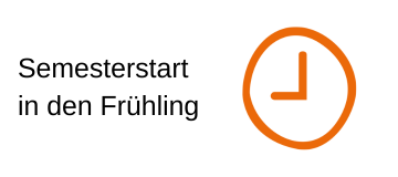 Semesterstart in den Frühling